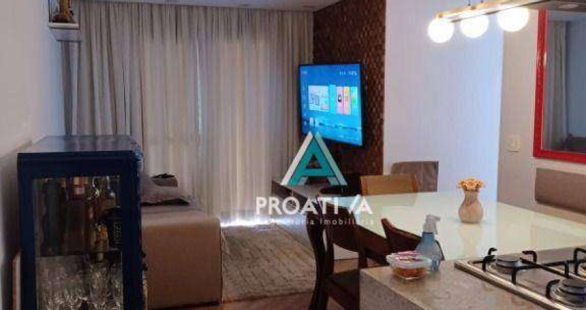 Apartamento com 3 dormitórios à venda, 77 m² - Campestre - Santo André/SP