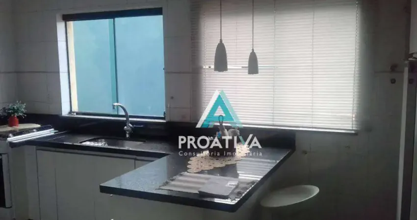 Apartamento com 3 dormitórios à venda, 94 m²  - Vila Leopoldina - Santo André/SP