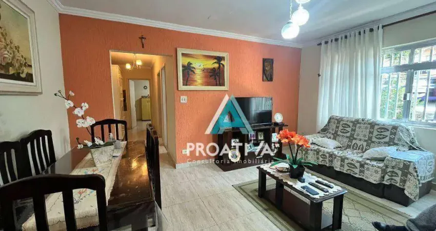 Apartamento com 2 dormitórios à venda, 75 m² - campestre - santo andré/sp