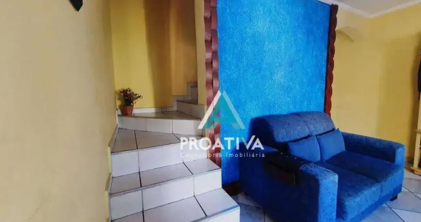Sobrado com 4 dormitórios à venda, 220 m² - Jardim Santo Alberto - Santo André/SP