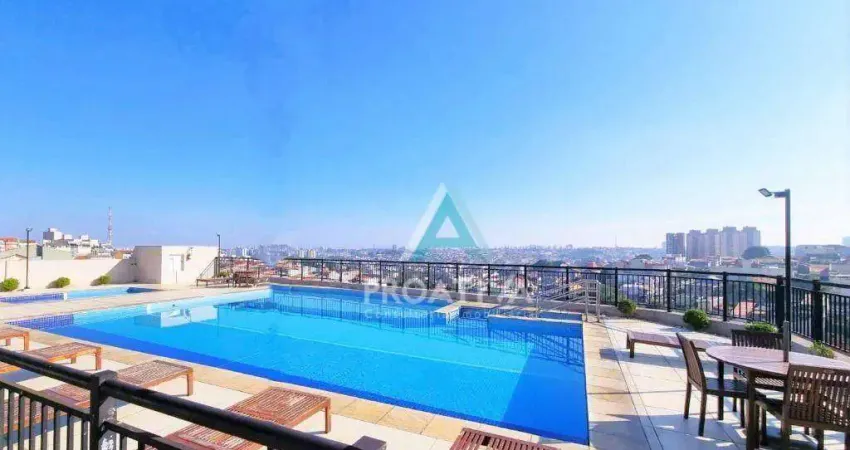 Apartamento com 2 dormitórios à venda, 51 m² - utinga - santo andré/sp