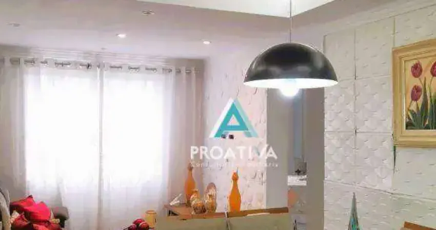 Apartamento com 2 dormitórios à venda, 56 m² por R$ 390.000,00 - Vila Valparaíso - Santo André/SP