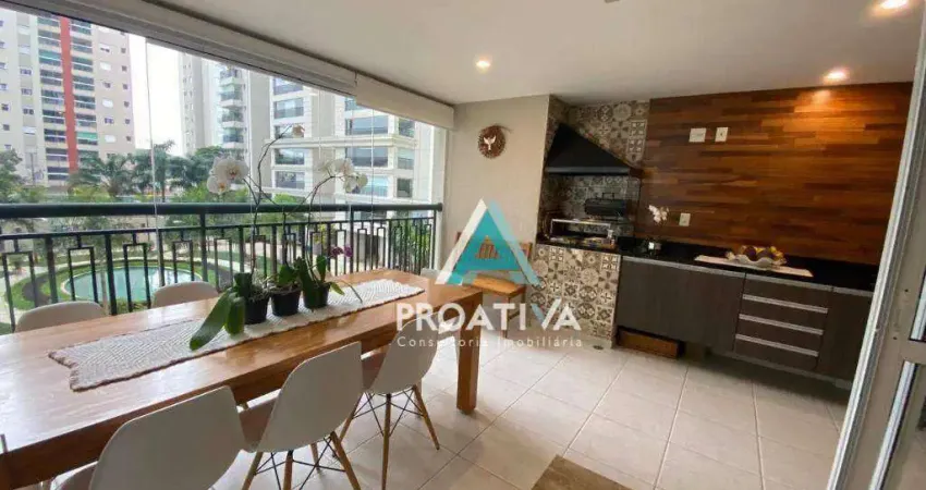 Apartamento com 3 dormitórios à venda, 144 m² - Campestre - Santo André/SP