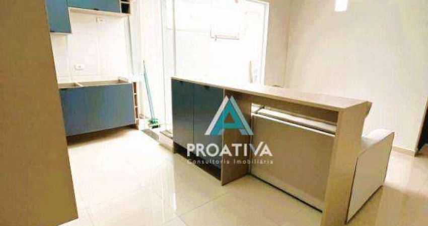 Apartamento com 2 dormitórios à venda, 56 m² - Vila Curuçá - Santo André/SP