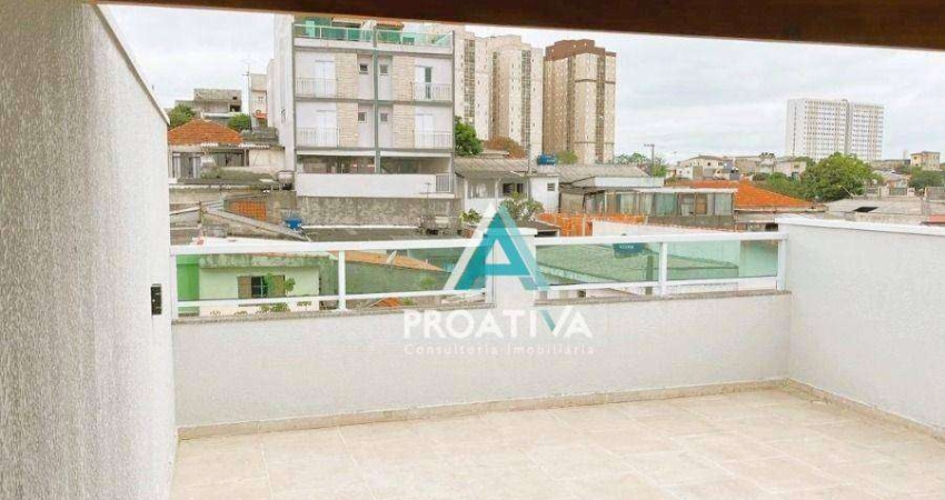 Cobertura com 2 dormitórios à venda, 80 m² por R$ 420.000,00 - Vila Curuçá - Santo André/SP