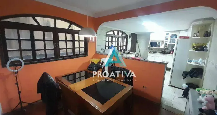 Sobrado com 3 dormitórios à venda, 140 m² por R$ 650.000,08 - Campestre - Santo André/SP