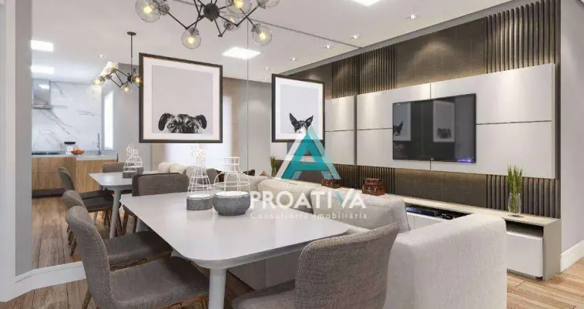 Apartamento com 2 dormitórios à venda, 51 m² - Vila Guiomar - Santo André/SP