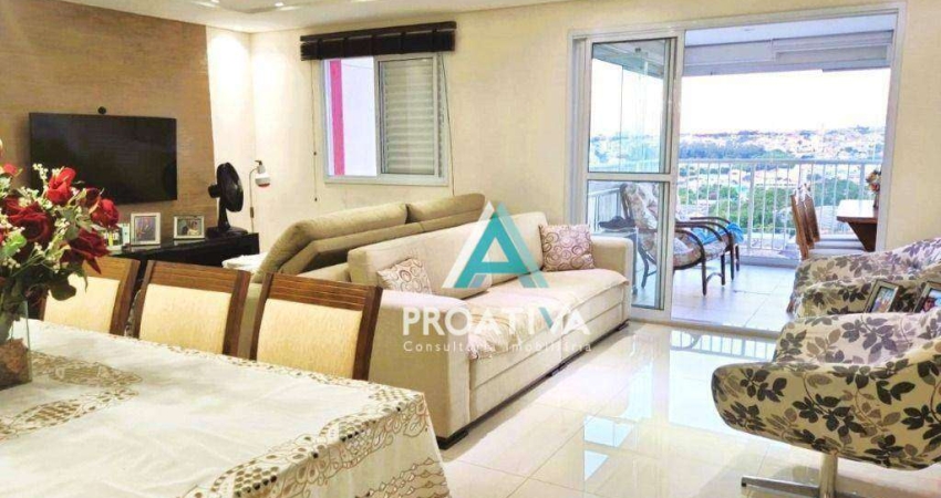 Apartamento com 3 dormitórios à venda, 124 m² - Campestre - Santo André/SP