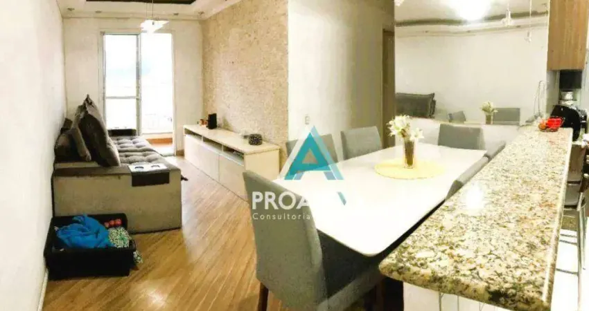 Apartamento com 3 dormitórios à venda, 65 m² - Jardim Santo André - Santo André/SP