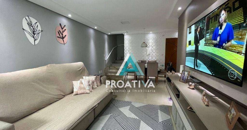 Cobertura com 3 dormitórios à venda, 164 m² - Utinga - Santo André/SP