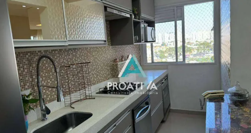 Apartamento com 2 dormitórios à venda, 69 m² por R$ 540.000,00 - Vila Humaitá - Santo André/SP