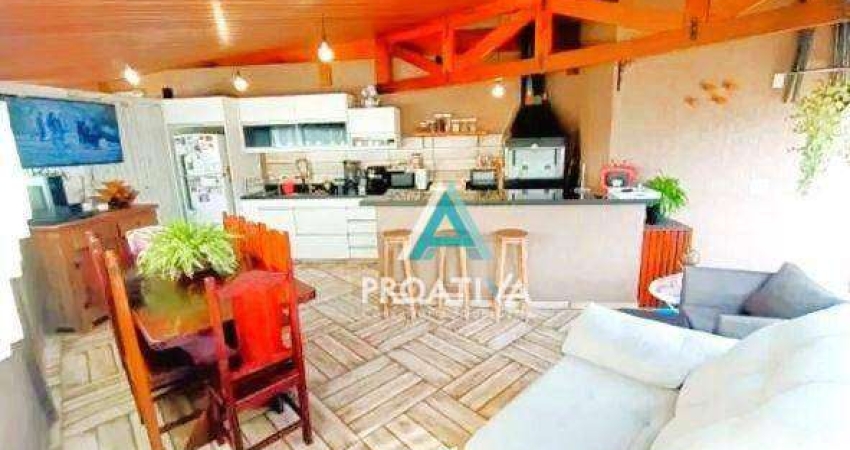 Cobertura com 3 dormitórios à venda, 154 m² - Vila Gilda - Santo André/SP