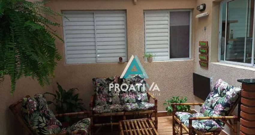 Apartamento com 3 dormitórios à venda, 80 m² por R$ 550.000,00 - Utinga - Santo André/SP