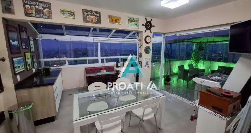 Cobertura com 3 dormitórios à venda, 158 m² por R$ 1.400.000,00 - Campestre - Santo André/SP
