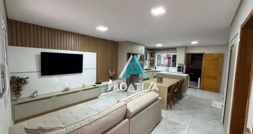 Sobrado com 2 dormitórios à venda, 144 m² - Parque Novo Oratório - Santo André/SP