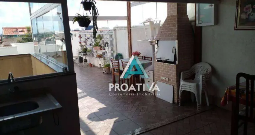 Cobertura com 3 dormitórios à venda, 148 m² - Vila Humaitá - Santo André/SP