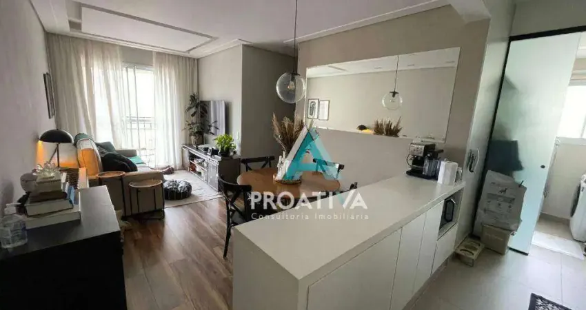 Apartamento com 2 dormitórios à venda, 62 m² por R$ 580.000,00 - Campestre - Santo André/SP