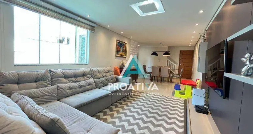 Cobertura com 3 dormitórios à venda, 240 m²  - Campestre - Santo André/SP