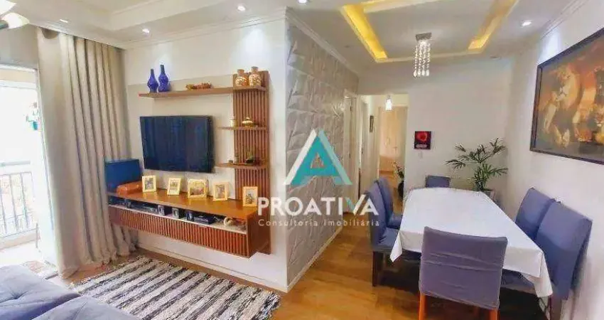 Apartamento com 3 dormitórios à venda, 84 m² - Vila América - Santo André/SP