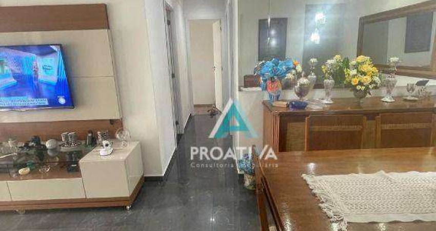 Apartamento com 3 dormitórios à venda, 88 m²  - Jardim - Santo André/SP