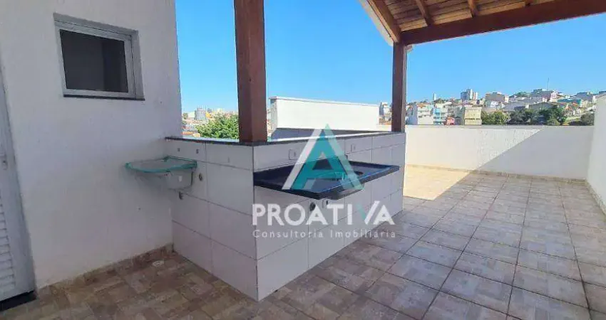 Cobertura com 2 dormitórios à venda, 80 m² por r$ 426.000,00 - vila linda - santo andré/sp