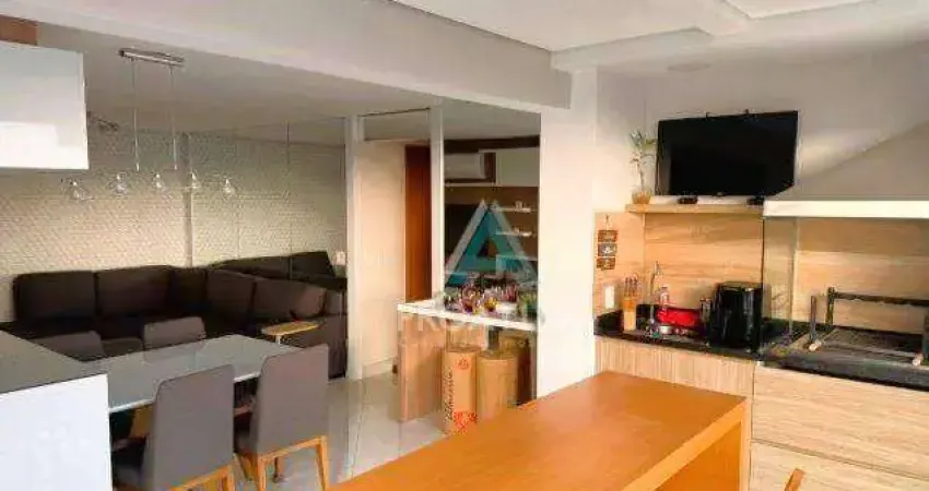 Apartamento à venda, 83 m² por r$ 980.000,00 - vila scarpelli - santo andré/sp