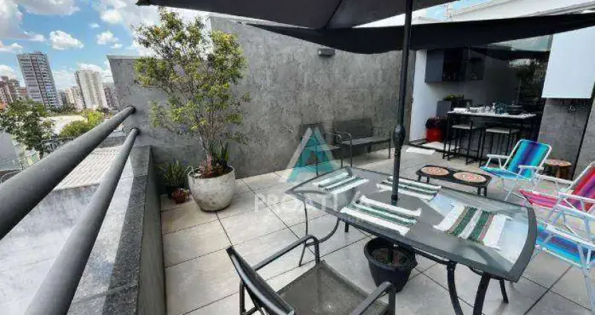 Cobertura à venda, 100 m² por r$ 599.000,00 - jardim - santo andré/sp