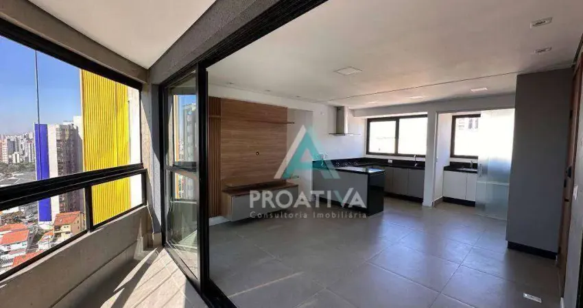 Apartamento com 2 dormitórios para alugar, 85 m² por R$ 7.467,00/mês - Jardim - Santo André/SP