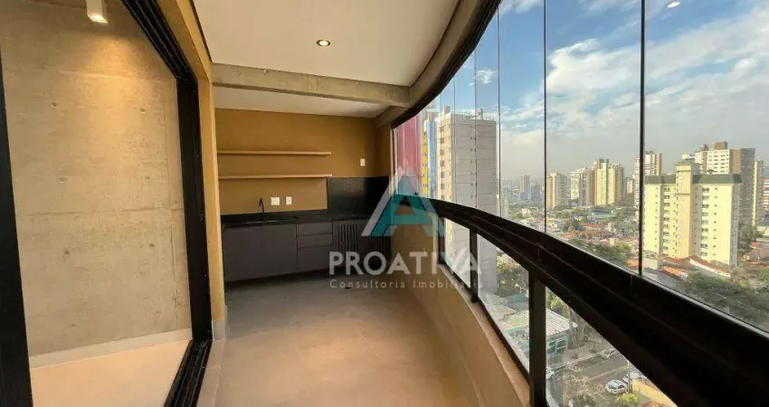 Apartamento com 2 dormitórios para alugar, 88 m² por R$ 7.972,00/mês - Jardim - Santo André/SP