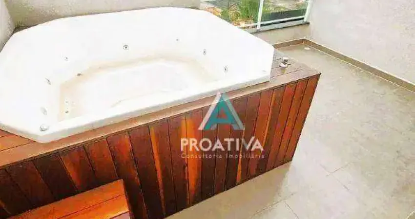 Cobertura com 3 dormitórios, 110 m² - venda por R$ 795.000,00 ou aluguel por R$ 4.260,00/mês - Vila Scarpelli - Santo André/SP
