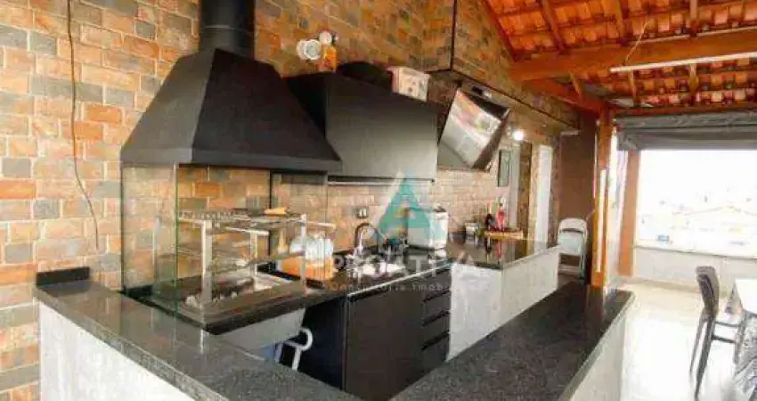 Cobertura com 2 dormitórios à venda, 126 m² por r$ 500.000,09 - vila camilópolis - santo andré/sp