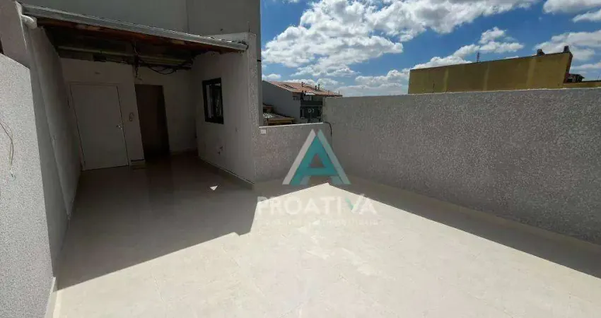 Cobertura com 2 dormitórios, sendo 1 suíte à venda, 89 m² por r$ 617.000,00 - utinga - santo andré/sp