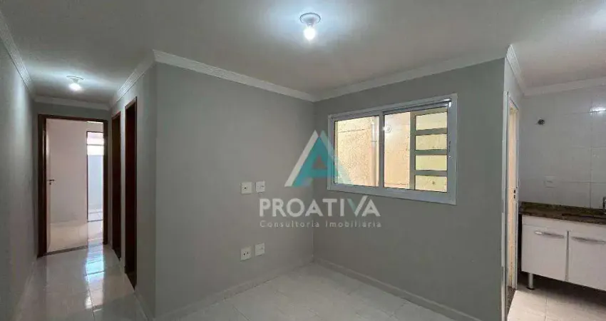 Apartamento com 2 dormitórios para alugar, 50 m² por r$ 1.918,00/mês - vila alice - santo andré/sp