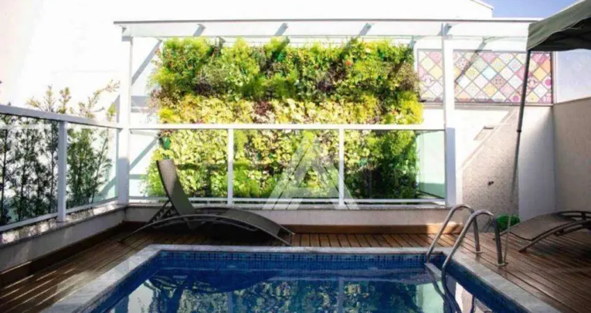 Sobrado com 3 dormitórios à venda, 277 m² por r$ 1.950.000,00 - vila santa teresa - santo andré/sp