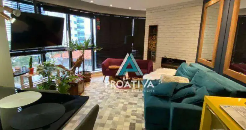Apartamento duplex com 2 dormitórios para alugar, 98 m² por r$ 5.507,50/mês - jardim - santo andré/sp
