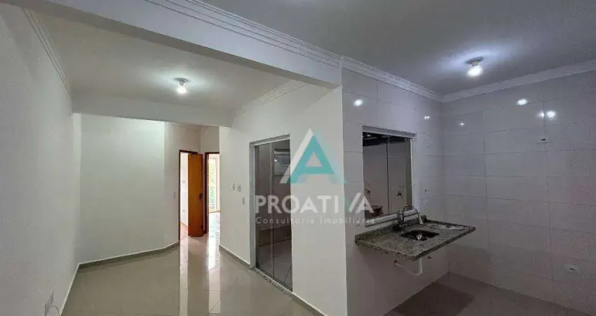 Apartamento com 2 dormitórios, 50 m² - venda por R$ 350.000,00 ou aluguel por R$ 1.872,00 - Vila Junqueira - Santo André/SP