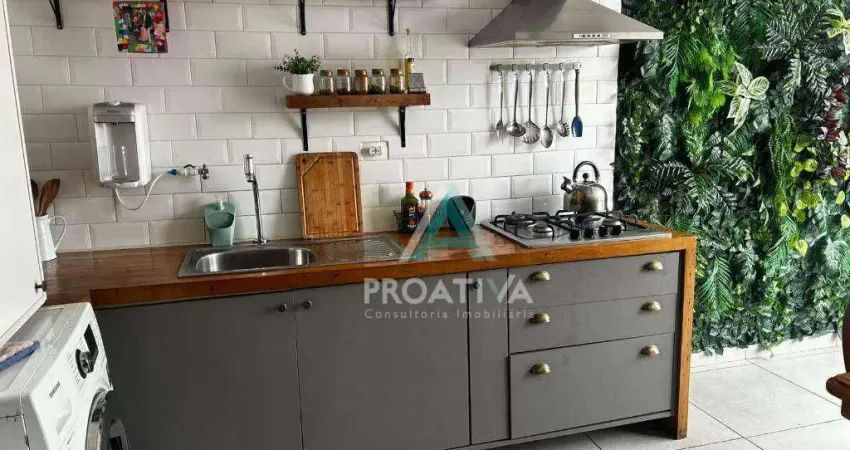 Cobertura com 2 dormitórios para alugar, 84 m² por R$ 3.580,00 - Santa Maria - Santo André/SP