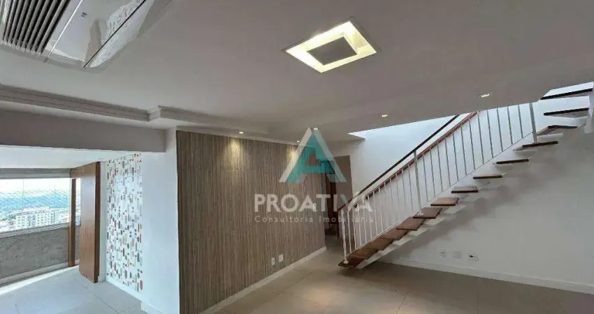 Cobertura com 3 dormitórios para alugar, 253 m² por R$ 10.884,00 - Vila Scarpelli - Santo André/SP