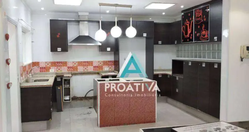 Casa com 3 dormitórios para alugar, 193 m² por - Campestre - Santo André/SP