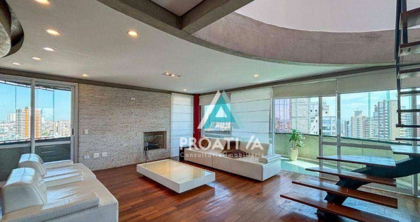 Cobertura com 5 dormitórios à venda, 414 m² por R$ 3.500.000,00 - Jardim - Santo André/SP