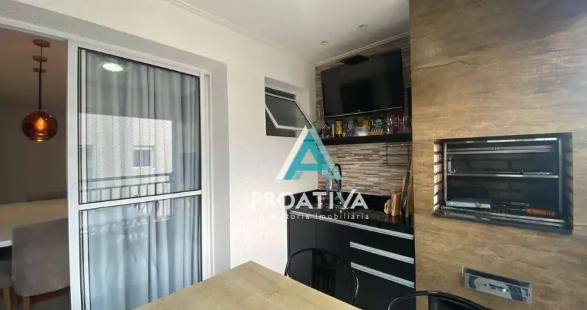 Apartamento com 3 dormitórios à venda, 96 m² por R$ 890.000,09 - Vila Scarpelli - Santo André/SP