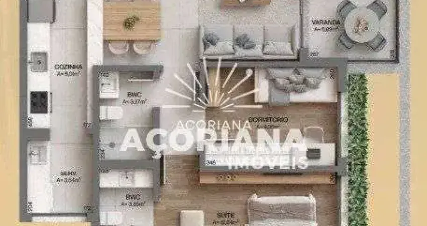 Apartamento 2 dormitórios à venda cacupé florianópolis/sc