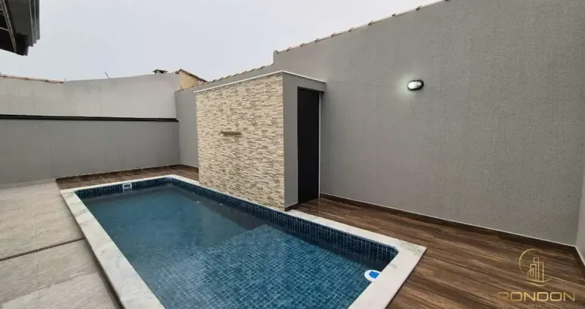 Casa com 3 dormitórios, sendo 2 suítes no bopiranga em itanhaém, sp.