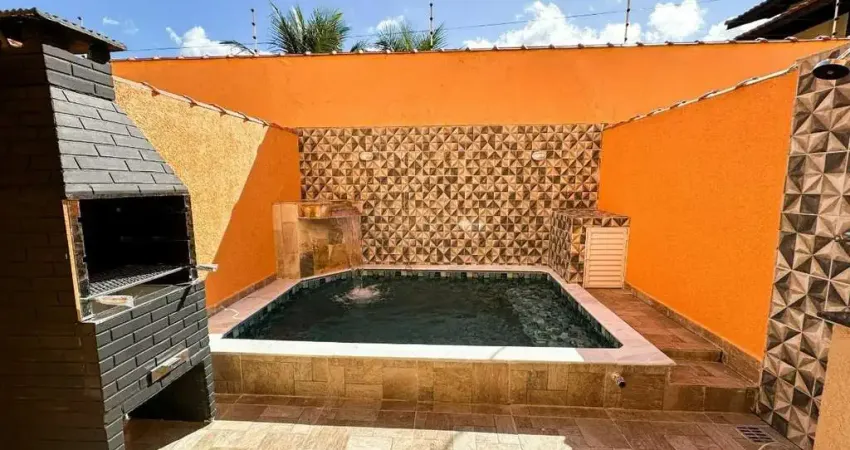 Casa com 2 dormitórios, sendo 2 suítes no cibratel ii em itanhaém, sp.