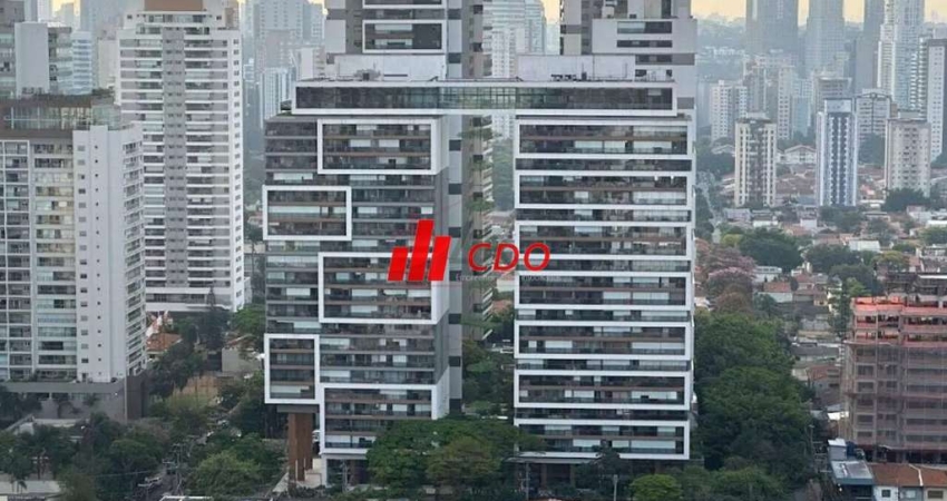 Apartamento à venda em São Paulo-SP, Brooklin: 1 dormitório sendo 1 suíte com armários,3 salas com varanda, 2 banheiros, 2 vagas - 81m². Confira!