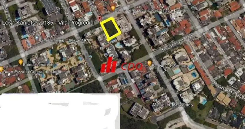 Terreno comercial à venda próximo shopping butantã-sp, vila progredior, com 25.15 x 39= 981m² de área! zoneamento zona mista