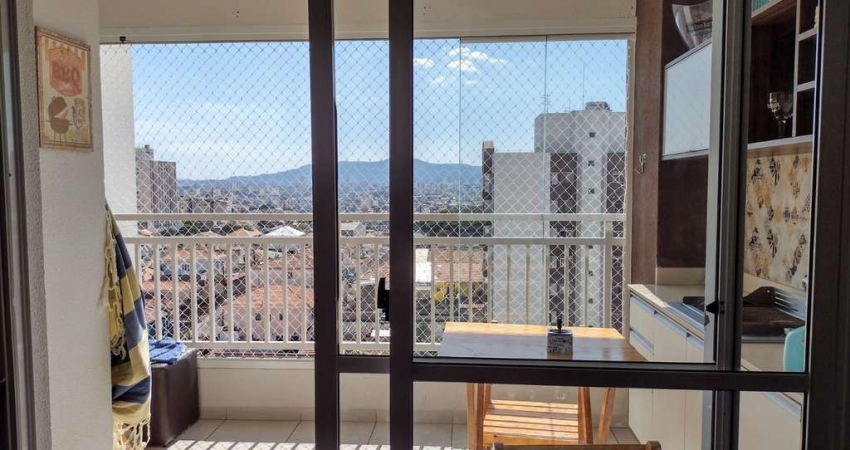 Apartamento com 03 dormitórios, varanda grill, fechada com vidros, 02 vagas de garagem, andar alto, excelente localização próximo a Av Bráz Leme