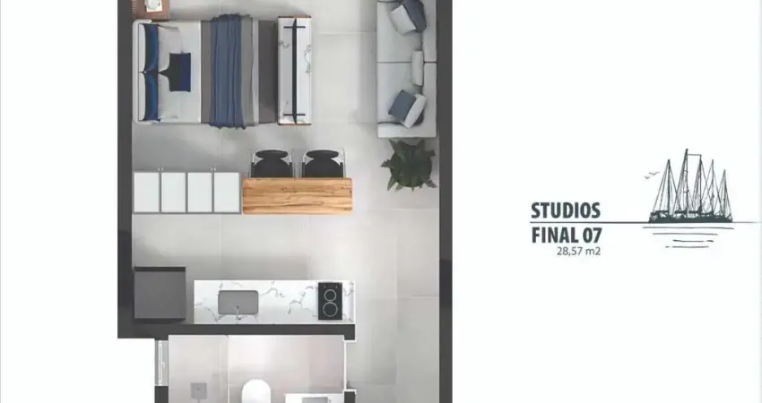 Kitnet / Stúdio à venda no José Mendes, Florianópolis