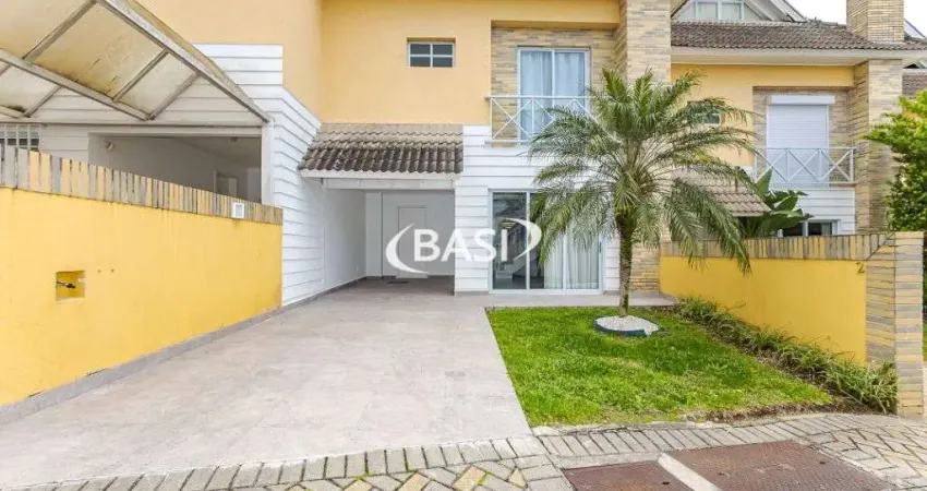 Sobrado alto padrao semi mobiliado 3 dormitorios sendo 1 suite em condominio no bairro bacacheri divisa com jardim social