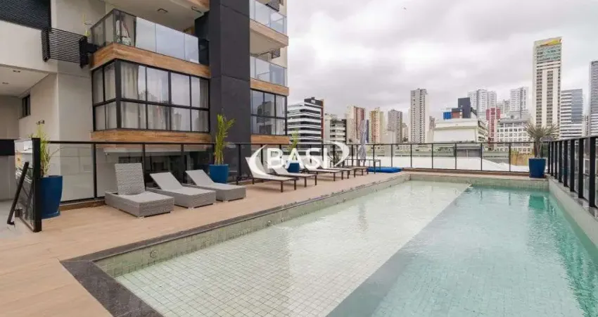 Apartamento de 1 dormitorio a venda no centro de curitiba (condominio club completo)